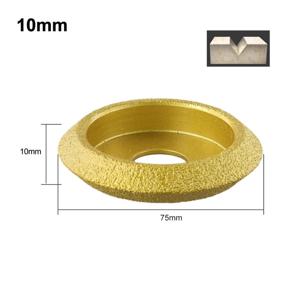 V Shape Dry Vacuum Brazed Diamond Grinding Wheel Edging Profile Disc For Marble Granite Stone Glass Concrete Angle Grinder Tool