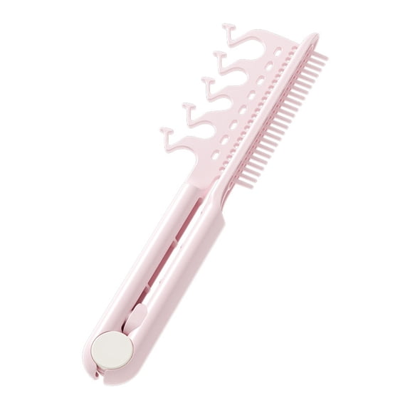 V Shape Root Lift Comb For Flat Hairlines Function Styling Brush Electric Hair Volumizing Tool Ergonomic ABS Plastic Design