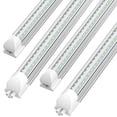 thumbnail image 1 of V Shape T8 4ft LED Shop Light Fixture Linkable, 36w 5000K White, 8-Pack, 1 of 6