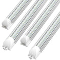 thumbnail image 1 of CNSUNWAY T8 LED Shop Lights 4FT, V Shape 45W 6000K 6300LM, Clear Cover, 4 Pack, 1 of 7
