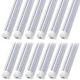 thumbnail image 1 of CNSUNWAY 8ft T8 LED Shop Light Fixture Linkable, 72w 6000K 9360lm, V Shape 25-Pack, 1 of 9