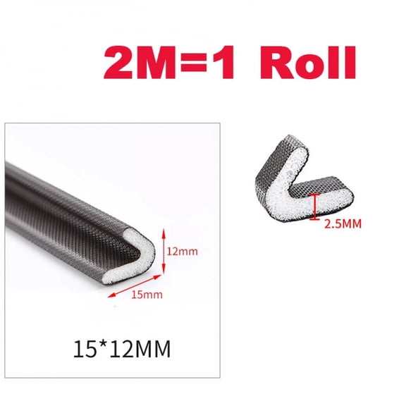 V Shape Weather Stripping Foam Strip Tape Seal Insulation Soundproofing Anti-Collision for Doors and Window Frame Gasket Draft