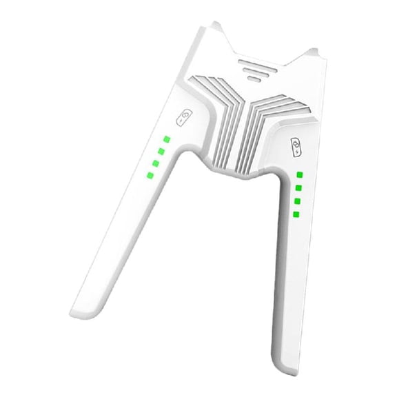 V Shaped Charging Grip Handle with LED Light White/Black