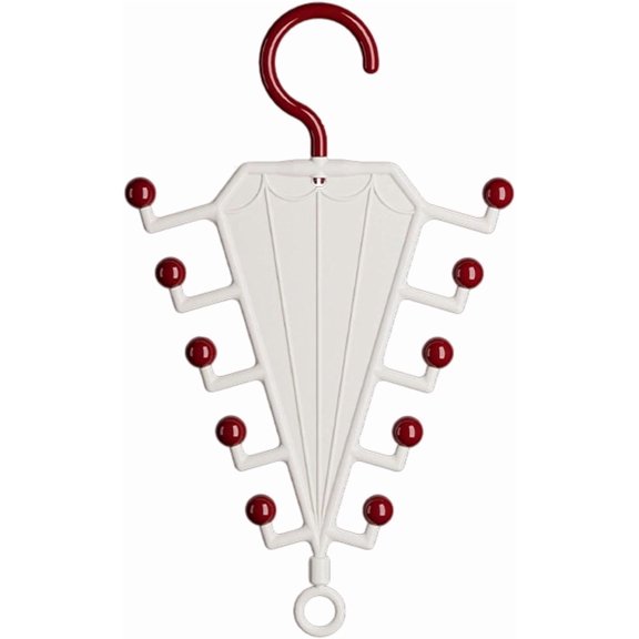V Shaped Clothes Rack Double Sided Multi Hook Layered Storage Space Saving for Bedroom Closet