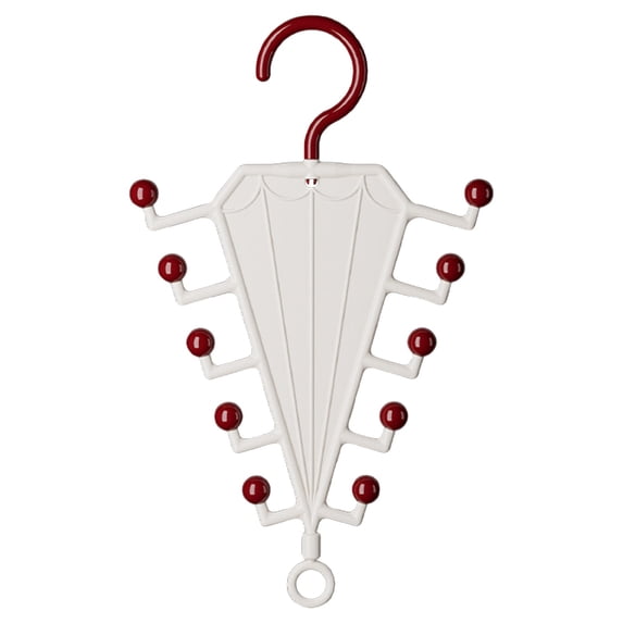 V-Shaped Double Side Hanger Storage Organizer, Multi Hook Closet Accessory Hanging Rack, Space Saving Belt Scarf Tie Holder, Rotatable Wall Mount Clothes Hook Rack, Wardrobe Accessory Storage Hanger