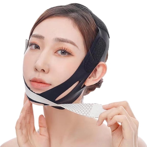 V-Shaped Face Lifting Bandage, Breathable Skin-Friendly Chin Strap for Face Slimming and Contouring, Reusable Facial Sculpting Mask for Women