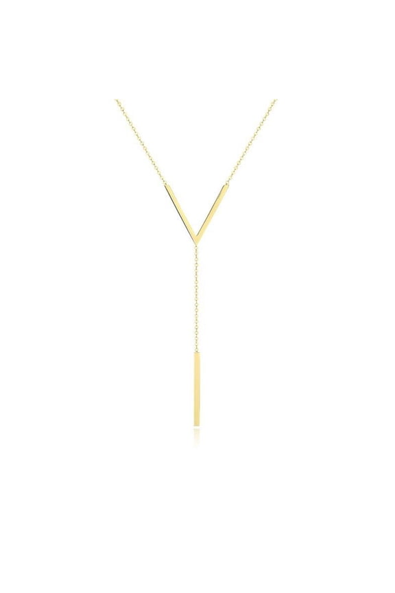 V-Shaped Necklace Chain Body Chain Jewelry Necklace Shiny Women,