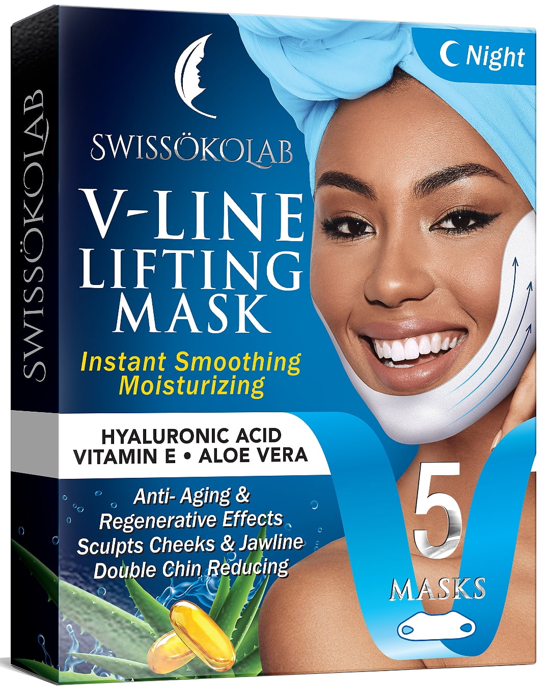 V Shaped Slimming Face Mask Double Chin Reducer V Line Chin Mask V Up Contour Lift Tape
