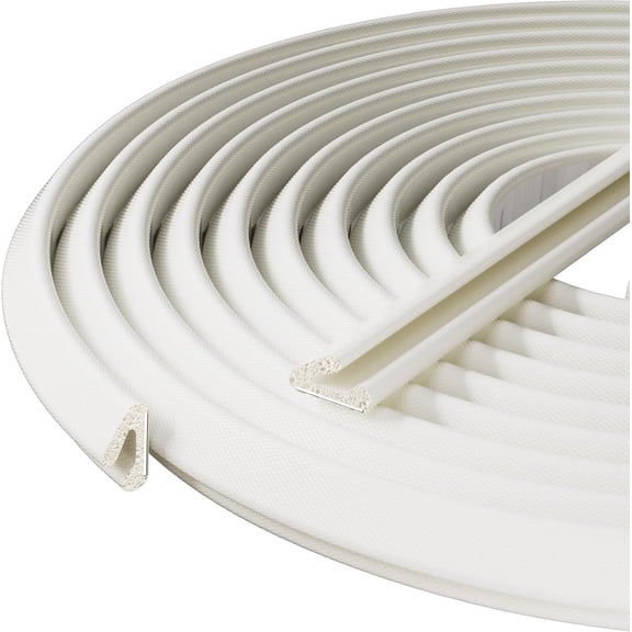 V-Shaped Weather Stripping Door Seal, 19.7FT Thin  Sealing Stripping Door Frame, Door Gap Filler, Insulation Winter, Soundproof, Noise-Reducing, Light-Blocking, Weatherproof Tape for Doors