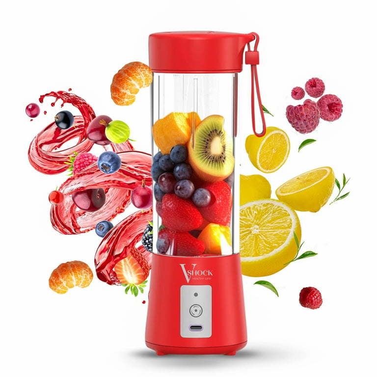 V-Shock. Healthy Life! Mini Cordless Portable Personal Blender for