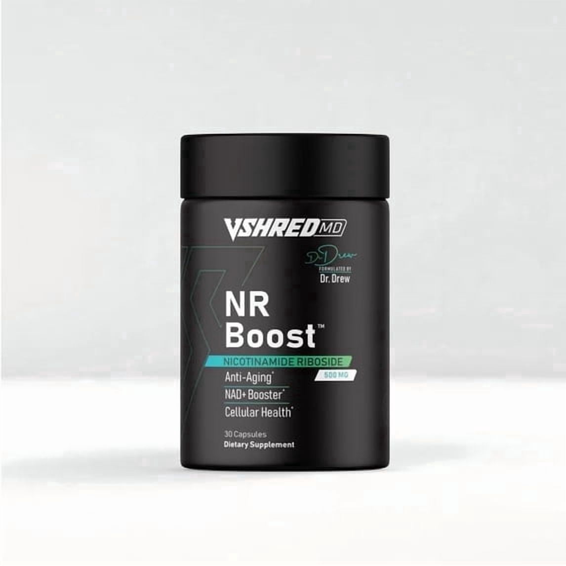 VShred MD NR Boost Nicotinamide Riboside Supplement for Cellular Energy, Wellness and Mitochondrial Support, NAD+ Booster, 1 Pack, 30 Count