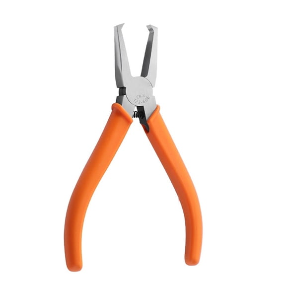 -V Stainless Steel 90-Degree Double-Edge Flush Cutters Sprue Burr Trimmer for Plastic Processing Hand Tool 6mm