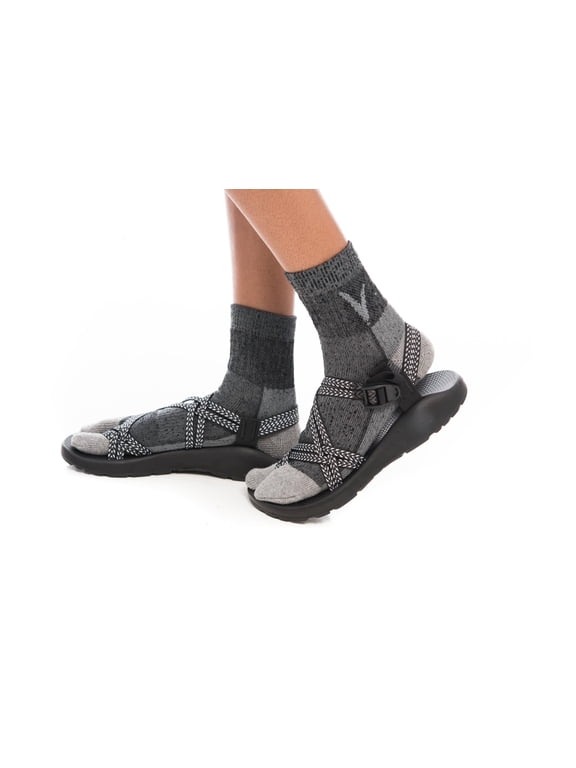 Wool Blend Flip-Flop Split Toe Tabi Socks Charcoal Grey Small