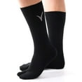 thumbnail image 1 of V-Toe Athletic Flip-Flop Tabi Big Toe Crew Socks - Black Solid by V-Toe Socks, Inc, 1 of 6
