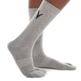 thumbnail image 1 of V-Toe Athletic Flip-Flop Tabi Big Toe Crew Socks - Light Gray, 1 of 4
