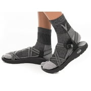 V-Toe Dark Grey Wool Casual or Hiking V-Toe Flip-Flop Tabi Big Toe Chaco Socks