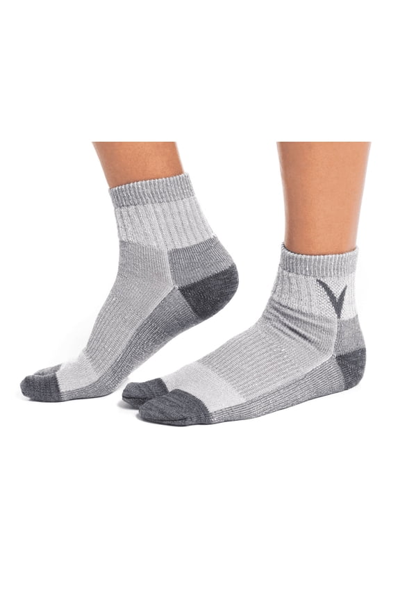 V-Toe Wool Light Grey Casual or Hiking Flip-Flop Tabi Big Toe Chaco Socks