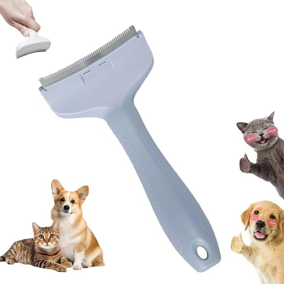 V-Tooth Deshedding Comb,Doggocomfy Pet Comb Pro,Pet Hair Removal Tool,Dog & Cat Grooming Brush for Shedding, Tight V-Shaped Teeth Shedding Combs with Ergonomic Handle