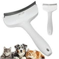 thumbnail image 1 of V-Tooth Deshedding Comb for Pets - Pro-Groom 1. 1 Mm V-Shaped Teeth Pet Comb - Pet Deshedding Tool with Curve Blade - Tight V-shaped Teeth Shedding Comb for Cats and Dogs (White), 1 of 7