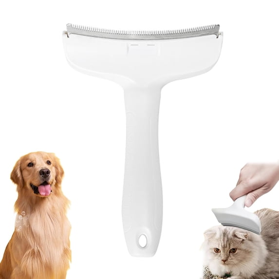 V Tooth Deshedding Comb, V-Tooth Deshedding Comb For Pets, Dog & Cat Grooming Brush For Shedding, Tight V-Shaped Teeth Shedding Combs With Ergonomic Handle