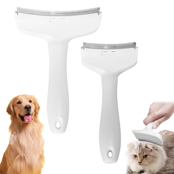 V Tooth Deshedding Comb, V-Tooth Deshedding Comb For Pets, Dog & Cat Grooming Brush For Shedding, Tight V-Shaped Teeth Shedding Combs With Ergonomic Handle