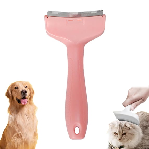 V Tooth Deshedding Comb, V-Tooth Deshedding Comb For Pets, Dog & Cat Grooming Brush For Shedding, Tight V-Shaped Teeth Shedding Combs With Ergonomic Handle