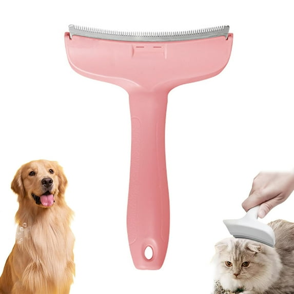V Tooth Deshedding Comb, V-Tooth Deshedding Comb For Pets, Dog & Cat Grooming Brush For Shedding, Tight V-Shaped Teeth Shedding Combs With Ergonomic Handle