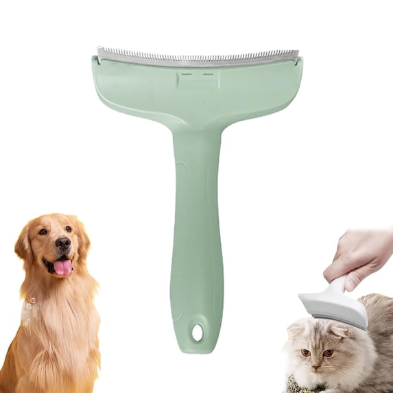 V Tooth Deshedding Comb, V-Tooth Deshedding Comb For Pets, Dog & Cat Grooming Brush For Shedding, Tight V-Shaped Teeth Shedding Combs With Ergonomic Handle