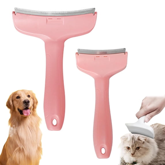V Tooth Deshedding Comb, V-Tooth Deshedding Comb For Pets, Dog & Cat Grooming Brush For Shedding, Tight V-Shaped Teeth Shedding Combs With Ergonomic Handle