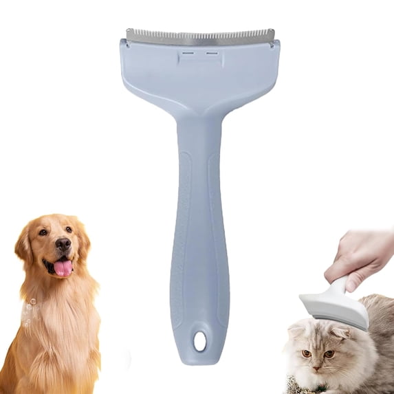 V Tooth Deshedding Comb, V-Tooth Deshedding Comb For Pets, Dog & Cat Grooming Brush For Shedding, Tight V-Shaped Teeth Shedding Combs With Ergonomic Handle