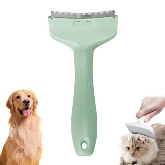 V Tooth Deshedding Comb, V-Tooth Deshedding Comb For Pets, Dog & Cat Grooming Brush For Shedding, Tight V-Shaped Teeth Shedding Combs With Ergonomic Handle