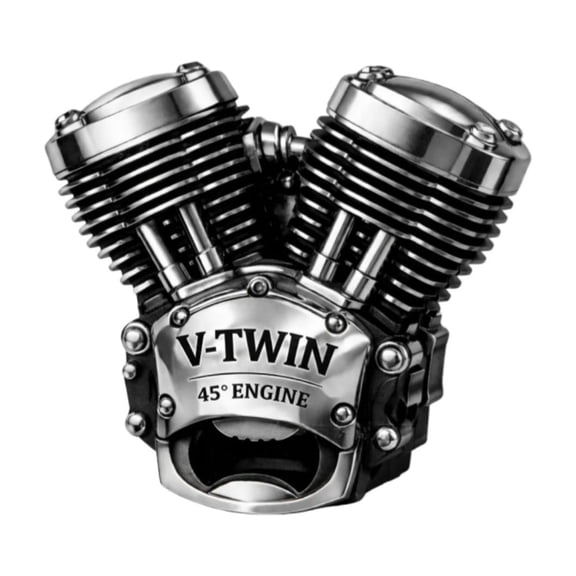 V Twin Engine By Classic 45° V Twin Engine Turning Every Kitchen Task Into A Subtle Mechanical Themed Bottle and Can Opener for Home Use
