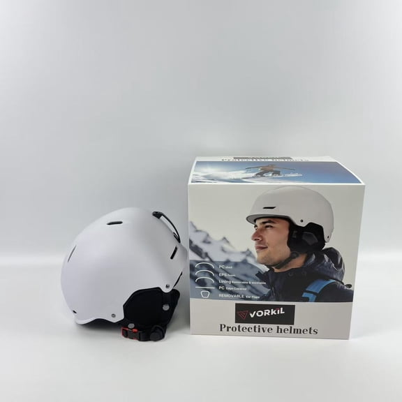 V VORKIL Protective helmets, Snowboard Helmet for Men & Women, Adjustable Fit, Durable PC Shell, Protective EPS Foam, Snow Sports Helmet for Adults