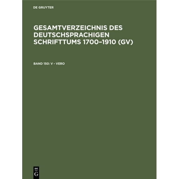 V - Vero (Hardcover)