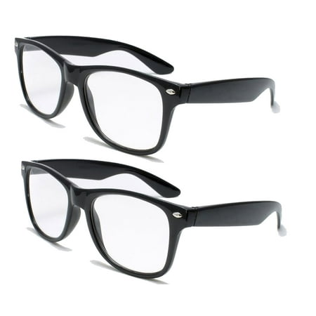 V.W.E. 2 Pairs Deluxe Reading Glasses - Comfortable Stylish Simple Readers Magnification - Anti-Reflective AR Coating