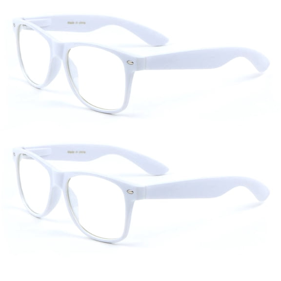 V.W.E. 2 Pairs Deluxe Reading Glasses - Comfortable Stylish Simple Readers Magnification