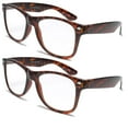 thumbnail image 1 of V.W.E. 2 Pairs Deluxe Reading Glasses - Comfortable Stylish Simple Readers Rx Magnification - Anti-Reflective AR Coating, 1 of 2