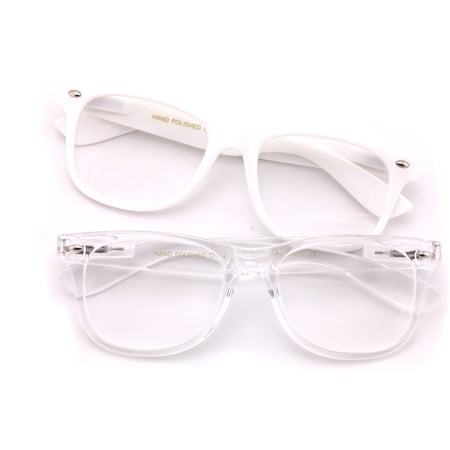 V.W.E. 2 Pairs Deluxe Reading Glasses - Comfortable Stylish Simple Readers Rx Magnification - Anti-Reflective AR Coating