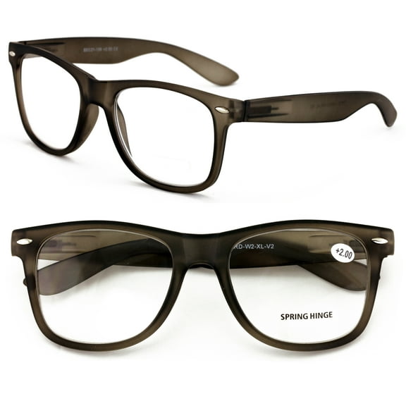 V.W.E. 2 Pairs Large Reading Glasses - Wide Fitment - Classic Design Comfortable Fitment +2.75