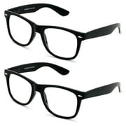 V.W.E. 2 Pairs Large Reading Glasses - Wide Fitment - Powers From 1.00 to 6.00