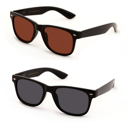 V.W.E. Classic Outdoor Reading Sunglasses - Comfortable Stylish Simple Readers Rx Magnification Tinted Glasses
