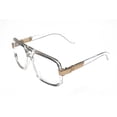 thumbnail image 1 of V.W.E. Classic Square Frame Plastic Flat Top Aviator Glasses /w Metal Trimming and Clear Lens, 1 of 3