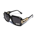 thumbnail image 1 of V.W.E. Large Classic Retro Square Frame Sunglasses with Gold Accent, 1 of 3