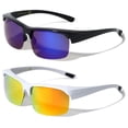 thumbnail image 1 of V.W.E. Lightweight Men's Fit Over Sunglasses, 1 Blk Blue 1 White Fire, (2 Pack), 1 of 3