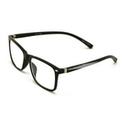 V.W.E. Men Premium Reading Glasses TR90 with Extended Temple - Clear Lens Reader - Spring Hinge Temple 2.50