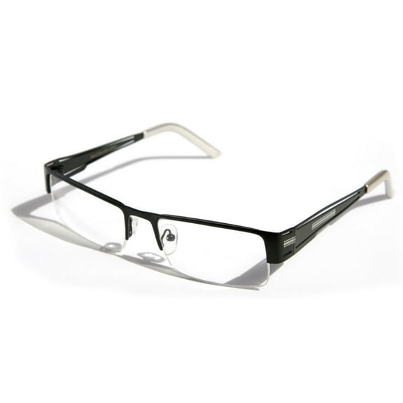 V.W.E. Men's Metal Rectangular Semi Rimless Reading Glasses