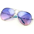 thumbnail image 1 of V.W.E. New Large Limited Edition Colorful Gradient Lens Metal Aviator Sunglasses, 1 of 4