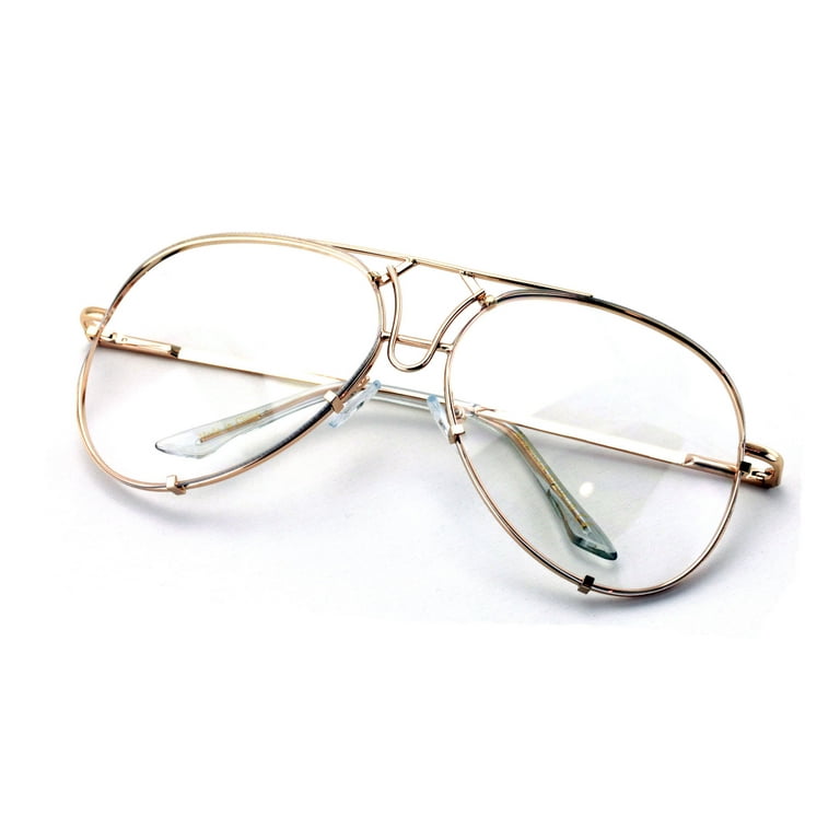Non prescription aviator glasses hot sale