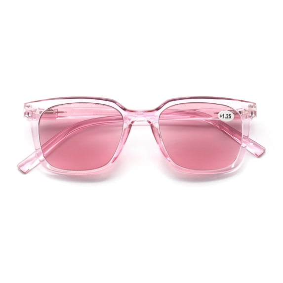 V.W.E. Transparent Fun Color Fully Tinted Reading Glasses - UV Protection Sunglasses Reader CR26 +2.00