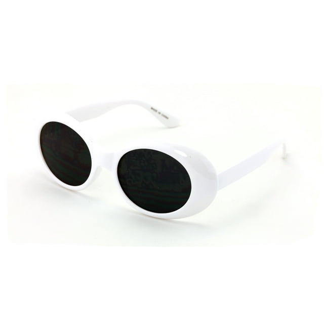 V W E Vintage Sunglasses Uv400 Bold Retro Oval Mod Thick Frame Sunglasses Clout Goggles With